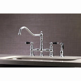 Duchess KS3271PKLBS Bridge Kitchen Faucet, Polished Chrome