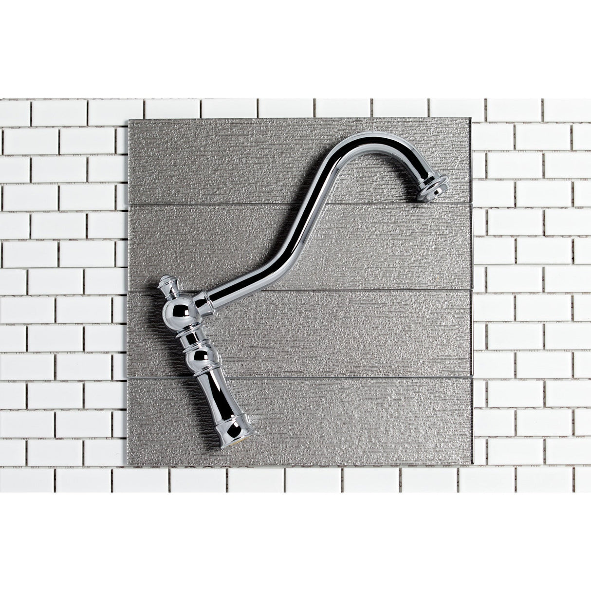 Restoration KS3271PLBS Two-Handle 4-Hole Deck Mount Bridge Kitchen Faucet with Side Sprayer, Polished Chrome