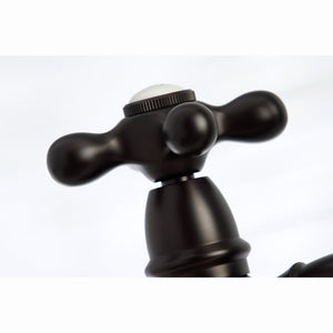 Restoration KS3275AXBS Two-Handle 4-Hole Deck Mount Bridge Kitchen Faucet with Side Sprayer, Oil Rubbed Bronze