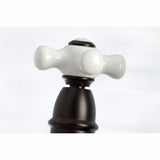 Restoration KS3275PXBS Two-Handle 4-Hole Deck Mount Bridge Kitchen Faucet with Side Sprayer, Oil Rubbed Bronze