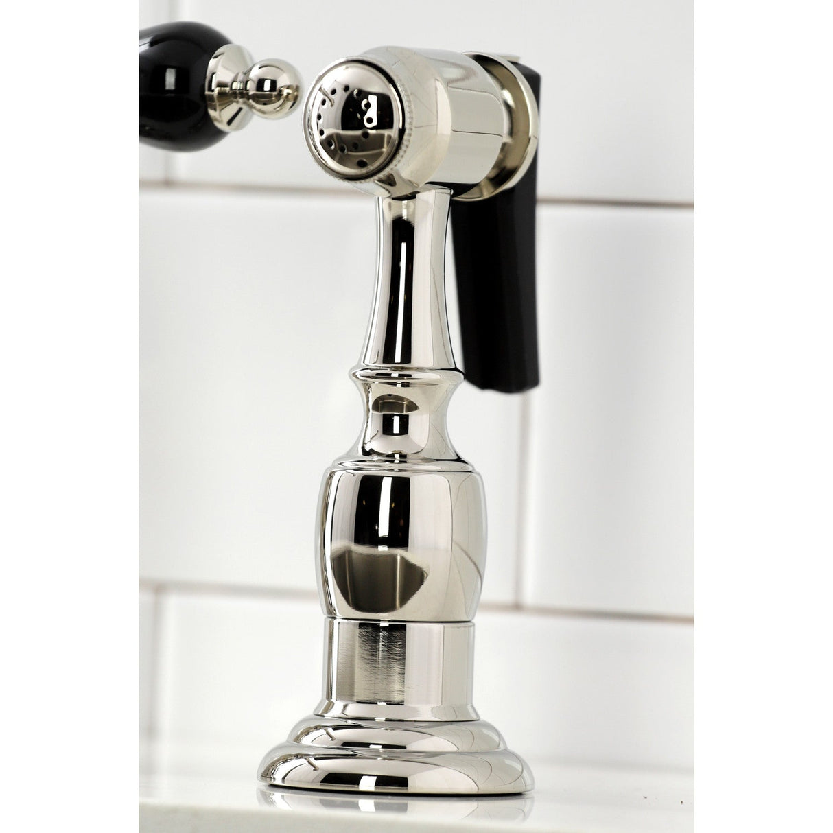 Duchess KS3276PKLBS Bridge Kitchen Faucet, Polished Nickel