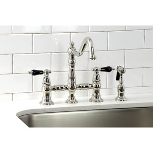 Duchess KS3276PKLBS Bridge Kitchen Faucet, Polished Nickel
