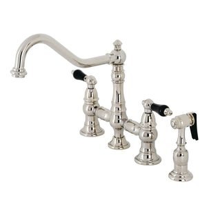 Duchess KS3276PKLBS Bridge Kitchen Faucet, Polished Nickel