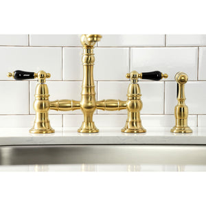 Duchess KS3277PKLBS Bridge Kitchen Faucet, Brushed Brass