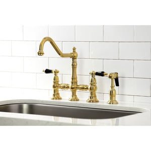 Duchess KS3277PKLBS Bridge Kitchen Faucet, Brushed Brass