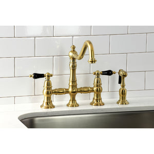 Duchess KS3277PKLBS Bridge Kitchen Faucet, Brushed Brass