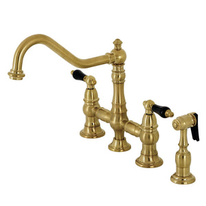 Duchess KS3277PKLBS Bridge Kitchen Faucet, Brushed Brass