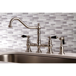 Duchess KS3278PKLBS Bridge Kitchen Faucet, Brushed Nickel