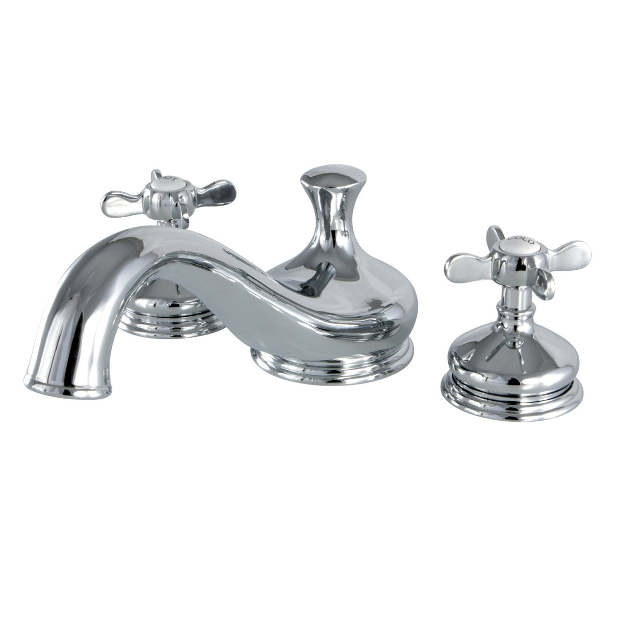 Essex KS3331BEX Two-Handle 3-Hole Deck Mount Roman Tub Faucet, Polished Chrome