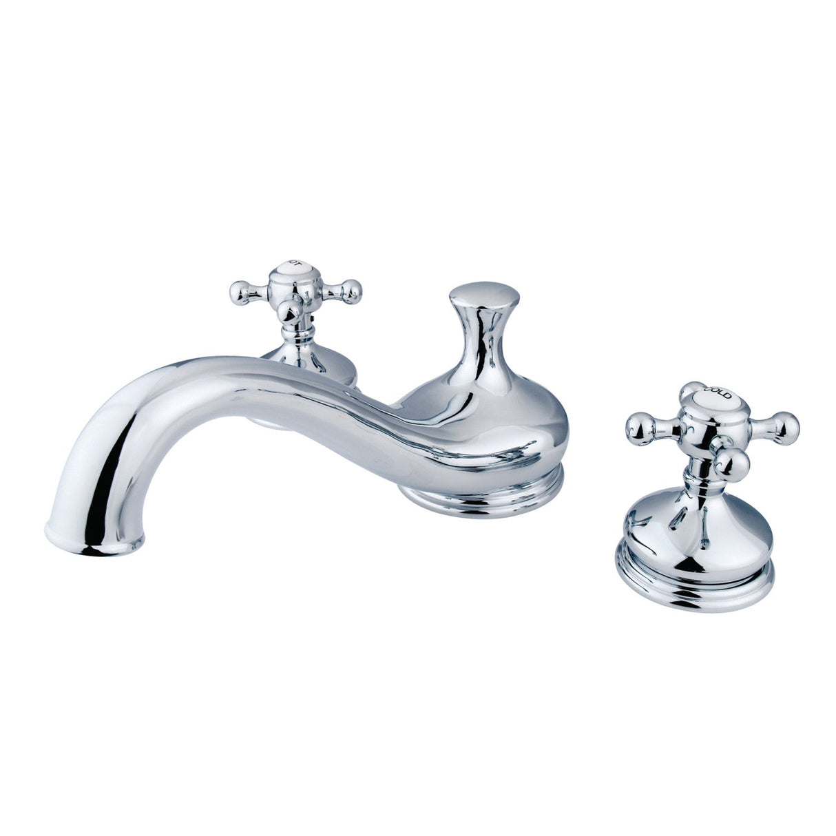 Vintage KS3331BX Two-Handle 3-Hole Deck Mount Roman Tub Faucet, Polished Chrome