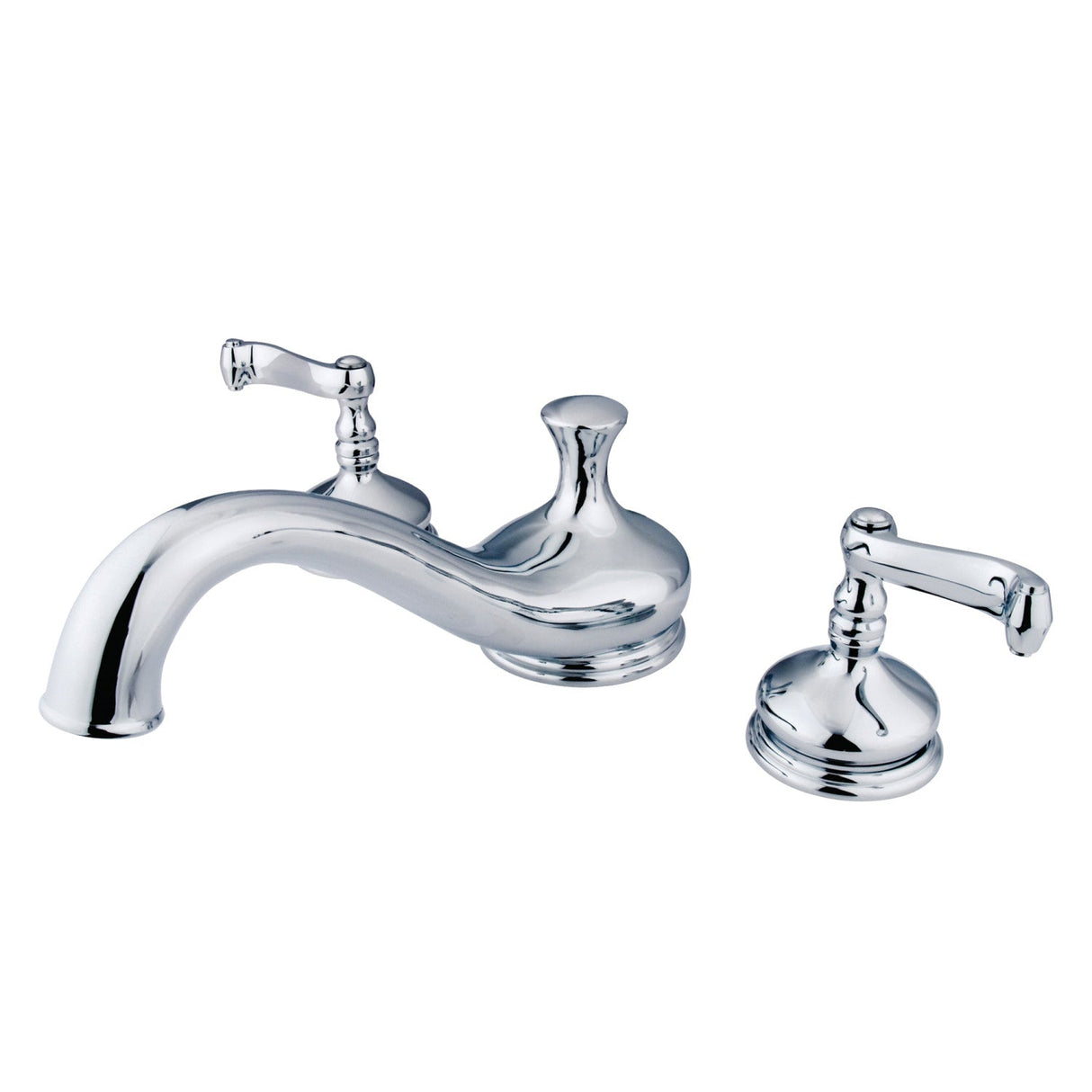 Royale KS3331FL Two-Handle 3-Hole Deck Mount Roman Tub Faucet, Polished Chrome