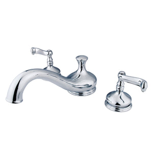 Royale KS3331FL Two-Handle 3-Hole Deck Mount Roman Tub Faucet, Polished Chrome