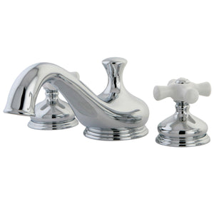 Heritage KS3331PX Two-Handle 3-Hole Deck Mount Roman Tub Faucet, Polished Chrome