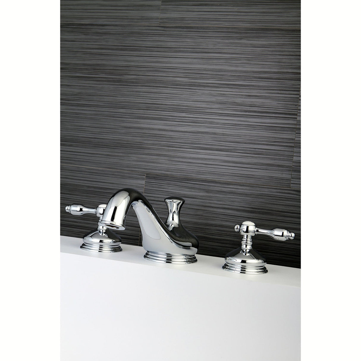 Tudor KS3331TAL Two-Handle 3-Hole Deck Mount Roman Tub Faucet, Polished Chrome