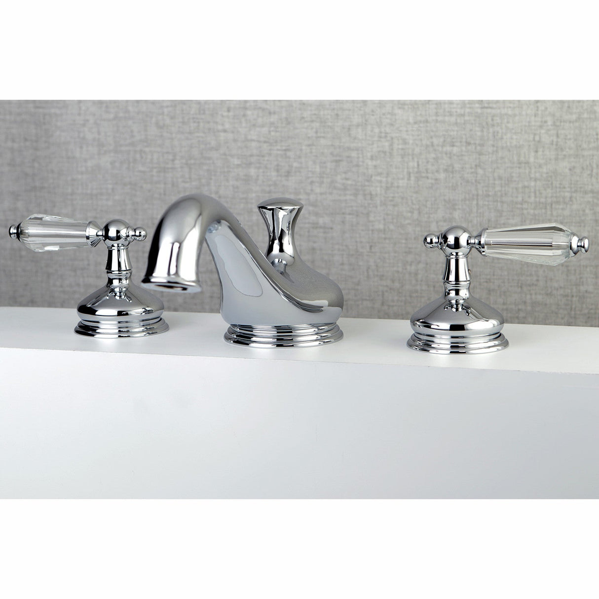 Wilshire KS3331WLL Two-Handle 3-Hole Deck Mount Roman Tub Faucet, Polished Chrome
