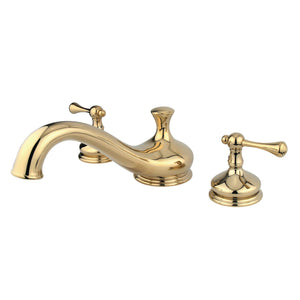 Vintage KS3332BL Two-Handle 3-Hole Deck Mount Roman Tub Faucet, Polished Brass