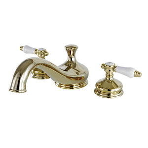 Bel-Air KS3332BPL Two-Handle 3-Hole Deck Mount Roman Tub Faucet, Polished Brass