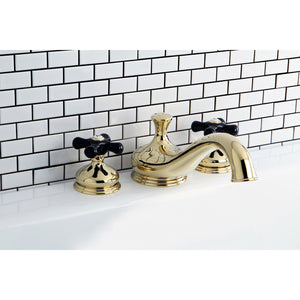 Duchess KS3332PKX Two-Handle 3-Hole Deck Mount Roman Tub Faucet, Polished Brass