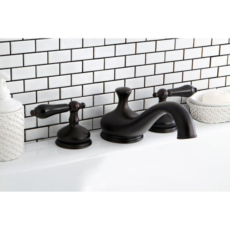 Duchess KS3335PKL Two-Handle 3-Hole Deck Mount Roman Tub Faucet, Oil Rubbed Bronze