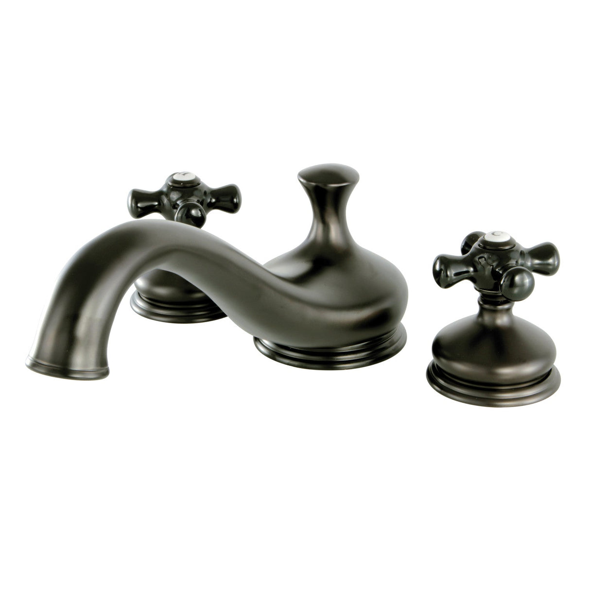 Duchess KS3335PKX Two-Handle 3-Hole Deck Mount Roman Tub Faucet, Oil Rubbed Bronze
