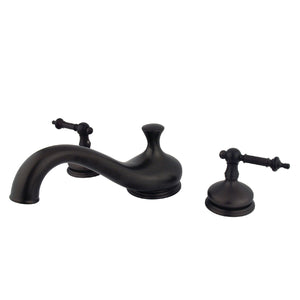 Templeton KS3335TL Two-Handle 3-Hole Deck Mount Roman Tub Faucet, Oil Rubbed Bronze