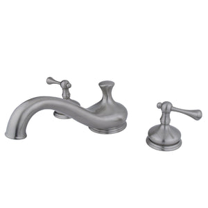 Vintage KS3338BL Two-Handle 3-Hole Deck Mount Roman Tub Faucet, Brushed Nickel