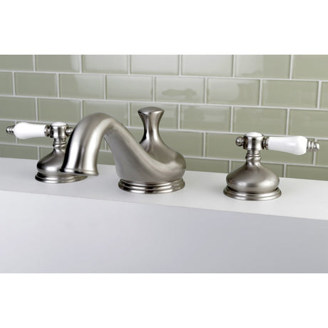 Bel-Air KS3338BPL Two-Handle 3-Hole Deck Mount Roman Tub Faucet, Brushed Nickel