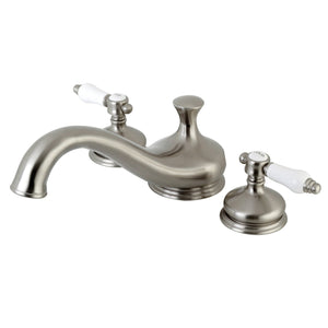 Bel-Air KS3338BPL Two-Handle 3-Hole Deck Mount Roman Tub Faucet, Brushed Nickel