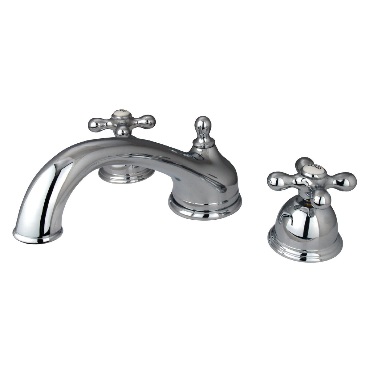 Vintage KS3351AX Two-Handle 3-Hole Deck Mount Roman Tub Faucet, Polished Chrome