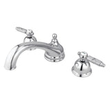 Georgian KS3351GL Two-Handle 3-Hole Deck Mount Roman Tub Faucet, Polished Chrome