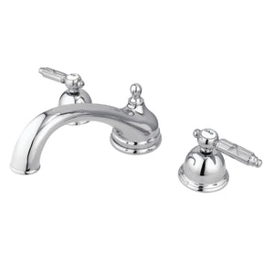 Georgian KS3351GL Two-Handle 3-Hole Deck Mount Roman Tub Faucet, Polished Chrome
