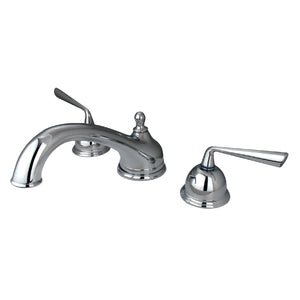 Silver Sage KS3351ZL Two-Handle 3-Hole Deck Mount Roman Tub Faucet, Polished Chrome