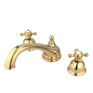 Vintage KS3352BX Two-Handle 3-Hole Deck Mount Roman Tub Faucet, Polished Brass