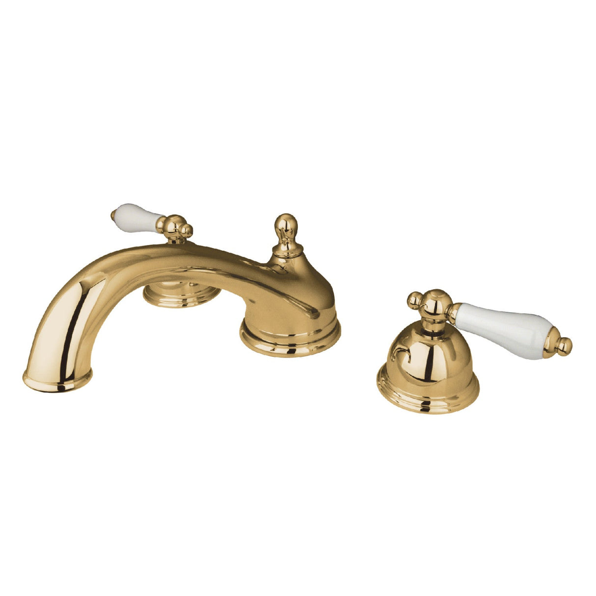 Vintage KS3352PL Two-Handle 3-Hole Deck Mount Roman Tub Faucet, Polished Brass
