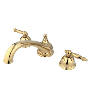Vintage KS3352TL Two-Handle 3-Hole Deck Mount Roman Tub Faucet, Polished Brass