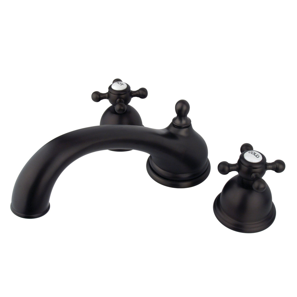 Vintage KS3355BX Two-Handle 3-Hole Deck Mount Roman Tub Faucet, Oil Rubbed Bronze