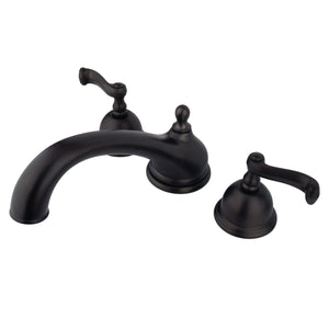 KS3355FL Two-Handle 3-Hole Deck Mount Roman Tub Faucet, Oil Rubbed Bronze