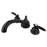 Georgian KS3355GL Two-Handle 3-Hole Deck Mount Roman Tub Faucet, Oil Rubbed Bronze