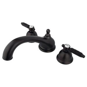 Georgian KS3355GL Two-Handle 3-Hole Deck Mount Roman Tub Faucet, Oil Rubbed Bronze