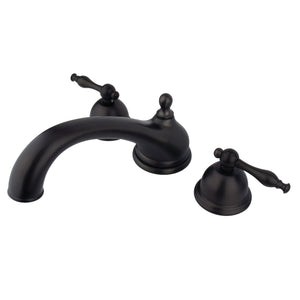Vintage KS3355NL Two-Handle 3-Hole Deck Mount Roman Tub Faucet, Oil Rubbed Bronze