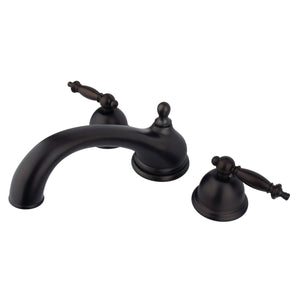 Vintage KS3355TL Two-Handle 3-Hole Deck Mount Roman Tub Faucet, Oil Rubbed Bronze