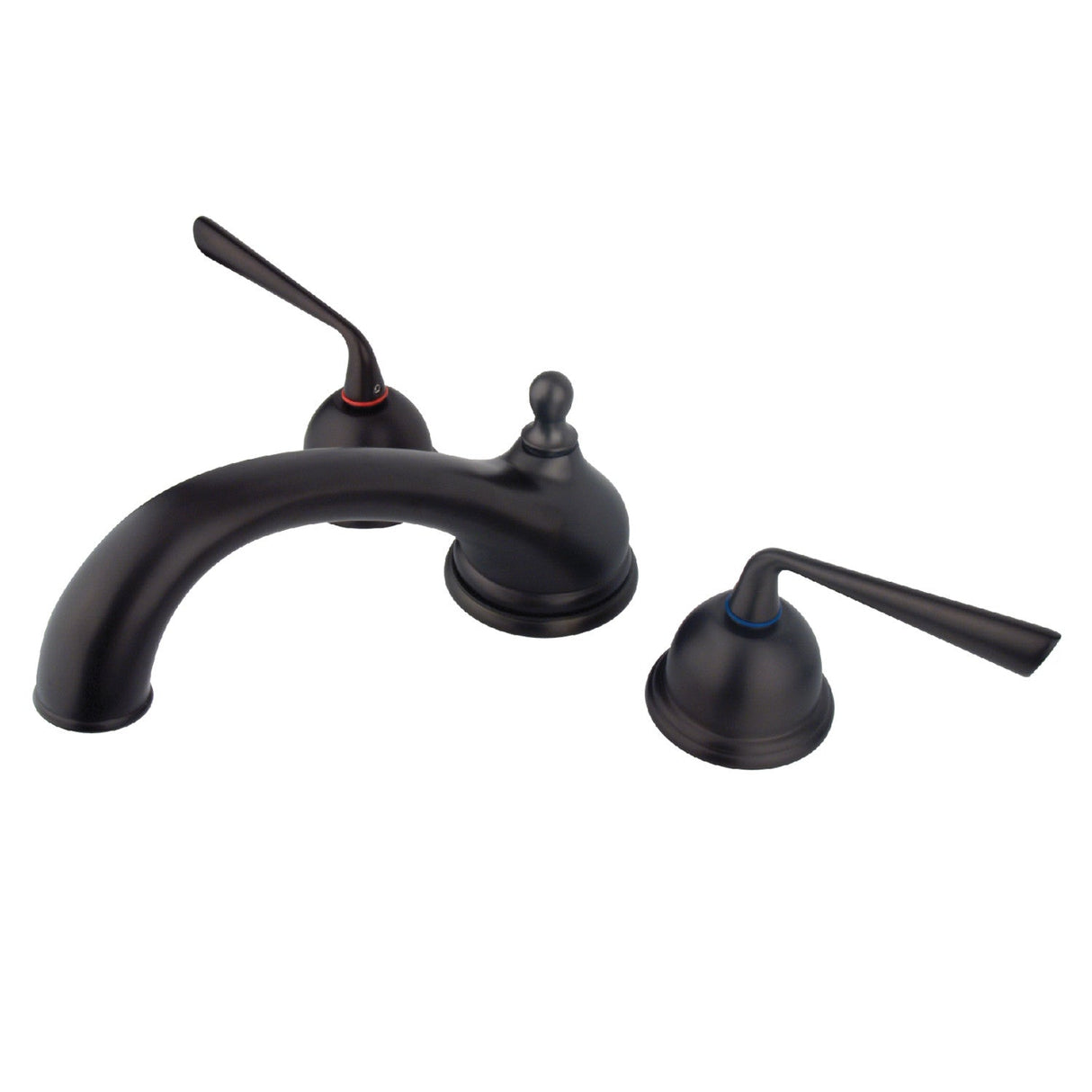Silver Sage KS3355ZL Two-Handle 3-Hole Deck Mount Roman Tub Faucet, Oil Rubbed Bronze