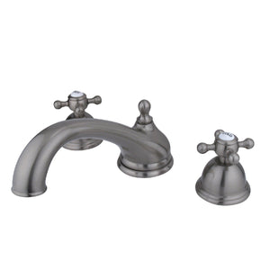 Vintage KS3358BX Two-Handle 3-Hole Deck Mount Roman Tub Faucet, Brushed Nickel