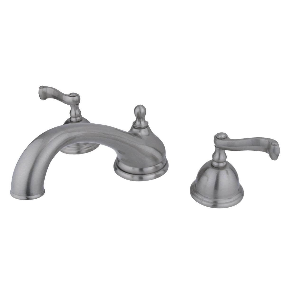 KS3358FL Two-Handle 3-Hole Deck Mount Roman Tub Faucet, Brushed Nickel