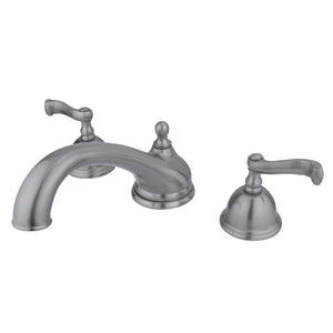 KS3358FL Two-Handle 3-Hole Deck Mount Roman Tub Faucet, Brushed Nickel