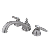 Georgian KS3358GL Two-Handle 3-Hole Deck Mount Roman Tub Faucet, Brushed Nickel