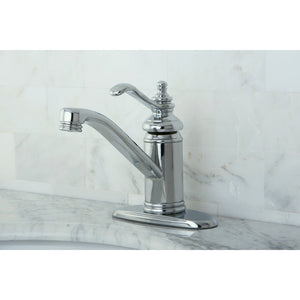 Templeton KS3401TL Single-Handle 1-Hole Deck Mount Bathroom Faucet with Push Pop-Up, Polished Chrome