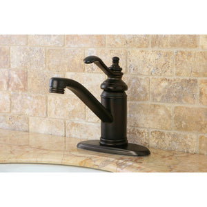 Templeton KS3405TL Single-Handle 1-Hole Deck Mount Bathroom Faucet with Push Pop-Up, Oil Rubbed Bronze