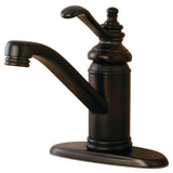 Templeton KS3405TL Single-Handle 1-Hole Deck Mount Bathroom Faucet with Push Pop-Up, Oil Rubbed Bronze