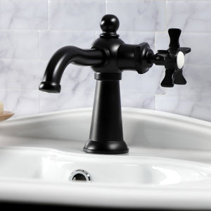 Hamilton KS3540NX Single-Handle 1-Hole Deck Mount Bathroom Faucet with Push Pop-Up, Matte Black